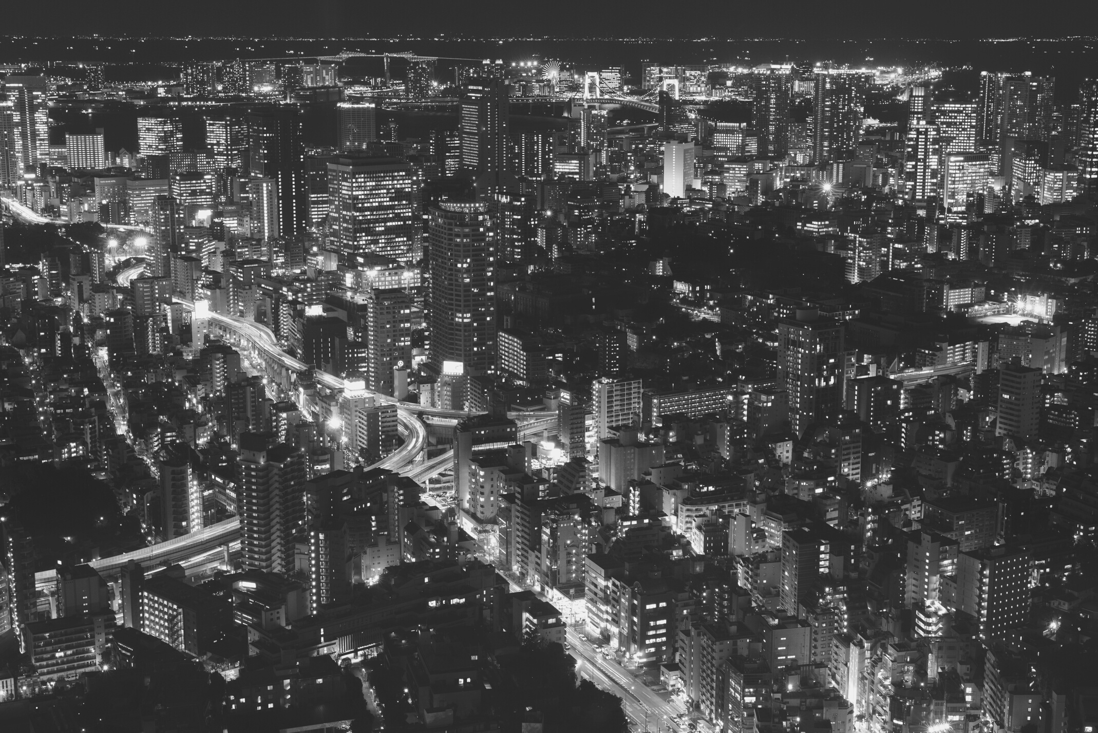City Lights of the Buildings at Night
